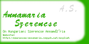 annamaria szerencse business card